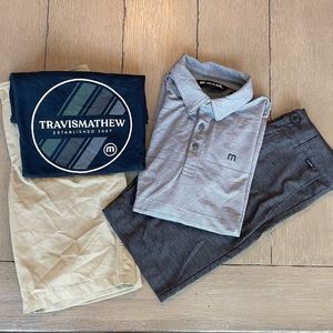 Boys TravisMatthew & UA Polo, Golf Shorts, Tee - 4 Pcs Inc.